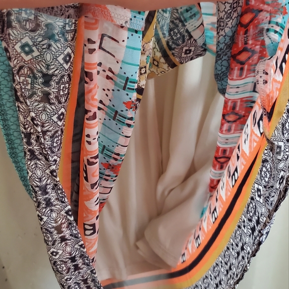 Bohemian Maxi Dress v-neck embroidered, vintage look - Picture 9 of 12